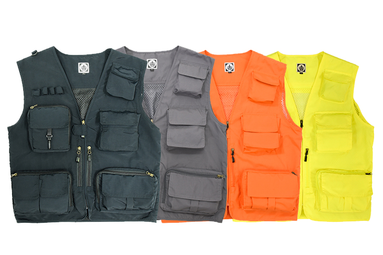 左から、ブラック、グレー、オレンジ、蛍光イエロー