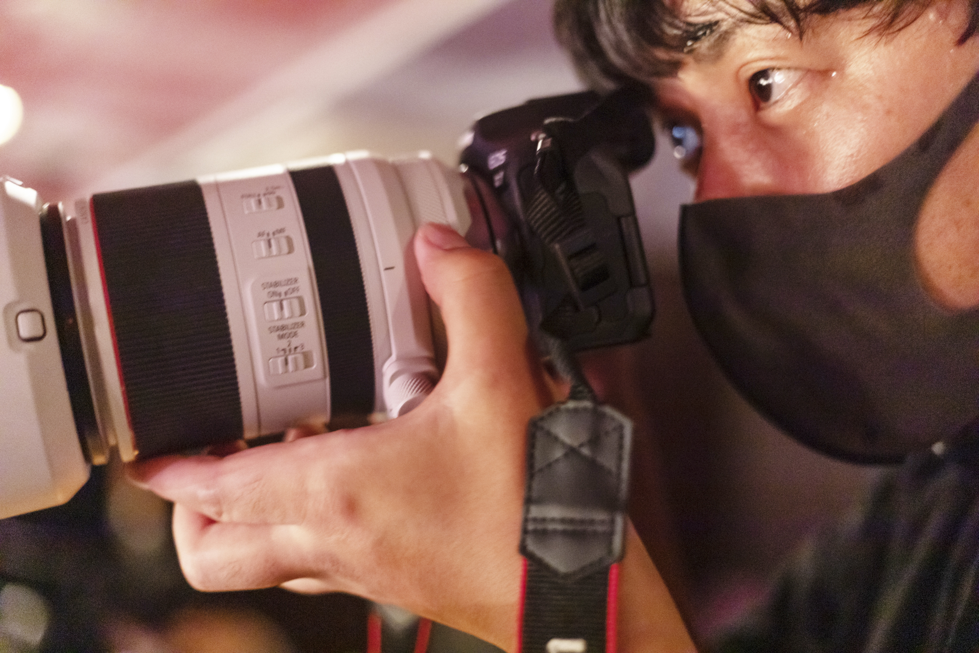 RF70-200mm F2.8 L IS USMのコントロールリングにはISO感度を割り当てて、ISO感度を瞬時に変更している