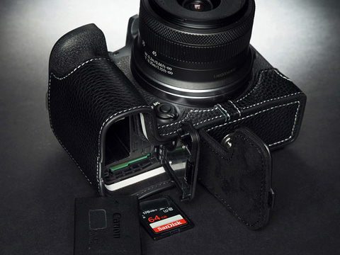 Ya Mei Technology、コロンビアレザー採用の「EOS R10」用ハーフケース
