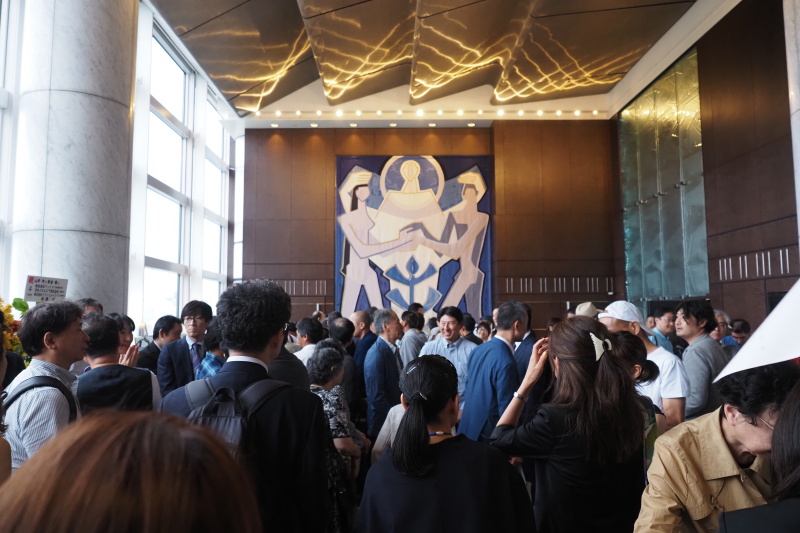 当⽇のHakuju Hallエントランスの様⼦