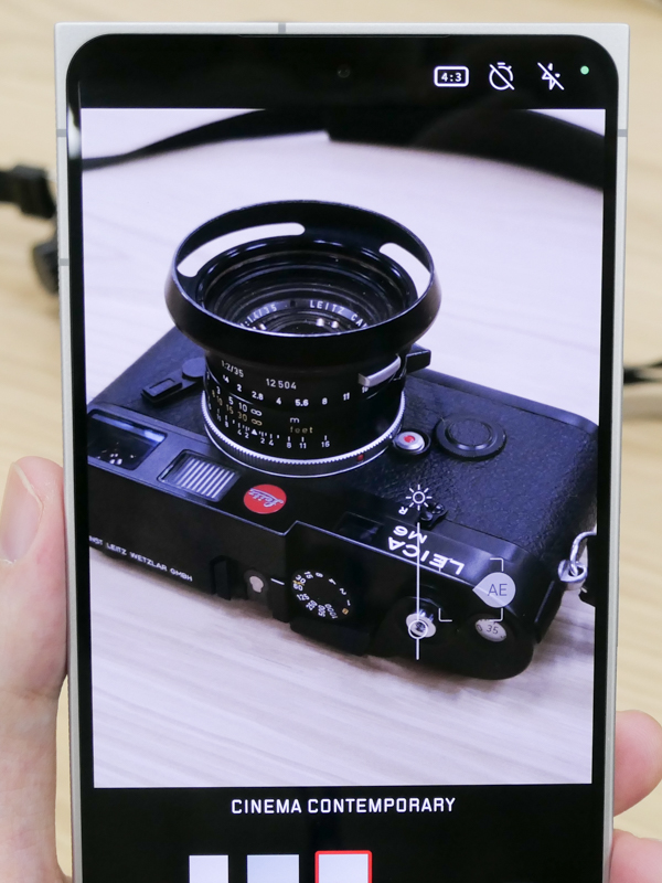 「NOCTILUX 50」と「CINEMA CONTEMPORARY」を選択