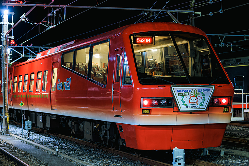 今回ムーンロードトレインとして使われる「キンメ電車」