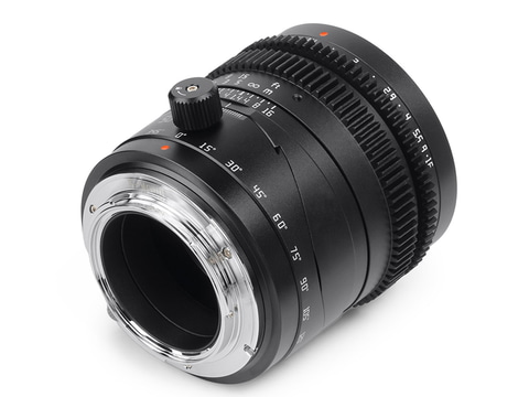 360度回転するチルトレンズ「TTArtisan Tilt 50mm f/1.4」。フルサイズ