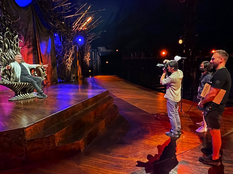 マイケル・G・スミス氏の撮影風景