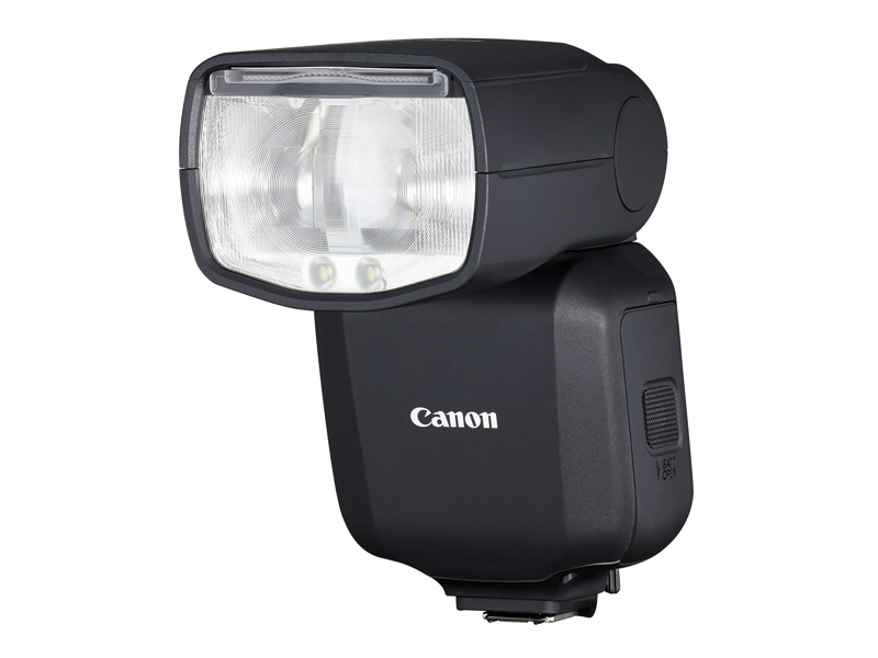 発売予定日：2023年3月<br>価格：6万6,000円（キヤノンオンラインショップ）<br>　<br><b>SPECIFICATION</b><br>照射角：24～240mm（14mm）<br>ガイドナンバー：60（照射角200mm設定時、ISO100・m）<br>発光回数：約350～2,450回<br>連続フル発光回数：40-95回以上<span class="fnt-85">※</span><br>バウンス角：120°（上）、7°（下）、180°（左右）<br>マニュアル発光：1/1～1/1,024<br>外形寸法：約80.2×139.9×123.3mm<br>質量：約491g（バッテリー含まず）<br><span class="fnt-85">※照射角35mm、レベル2の発光制限までの連続フル発光可能回数。新品・フル充電のLP-EL使用時。マニュアル発光時、キヤノン測定基準による。</span>