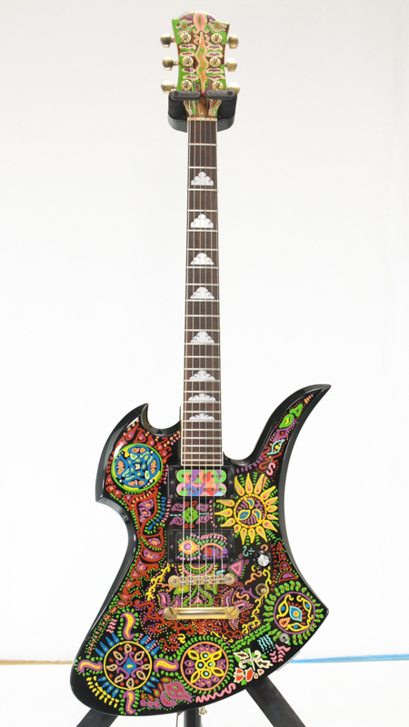 Burny MG-120X hideモデル / Psychedelic Graphics on Black （販売価格11万5,000円）