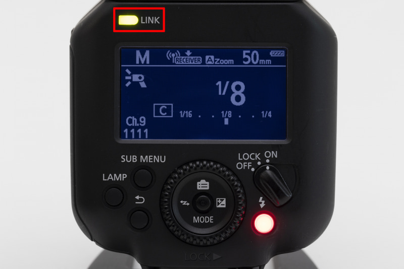 無事接続されると、このようにLINKが緑色に点灯する