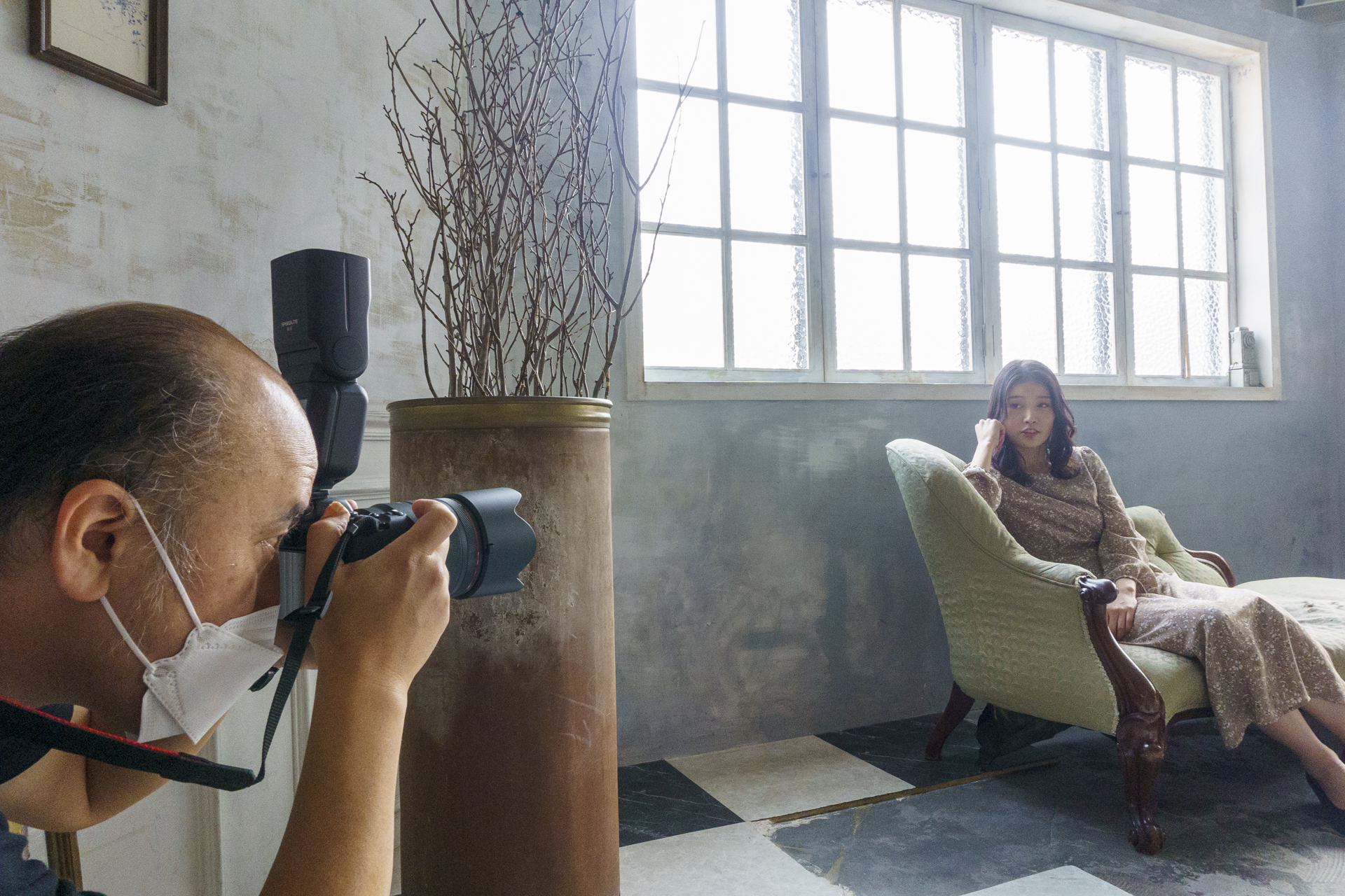 カスタム発光モードC2の撮影風景