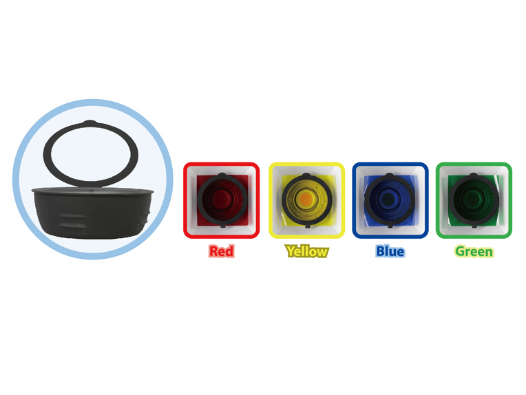 ジェルフィルター（赤・黄・緑・青）