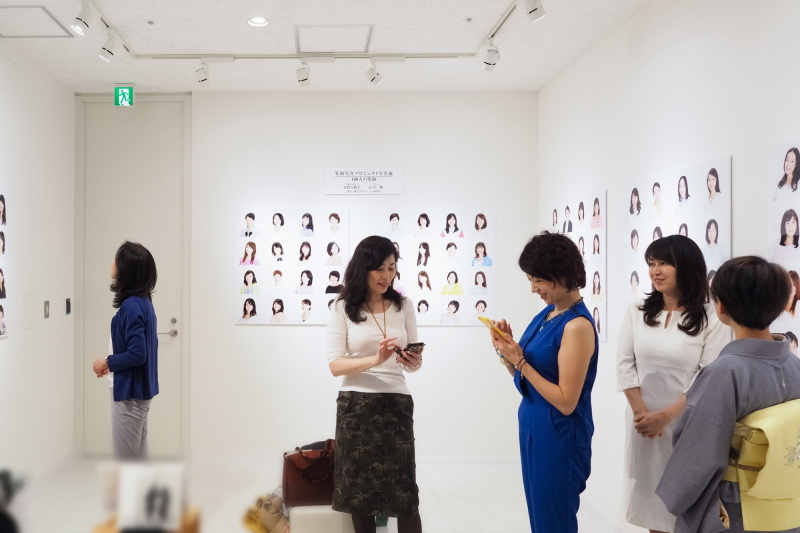 展示されたみなさんの笑顔、そして訪れた方たちの笑顔で溢れていた