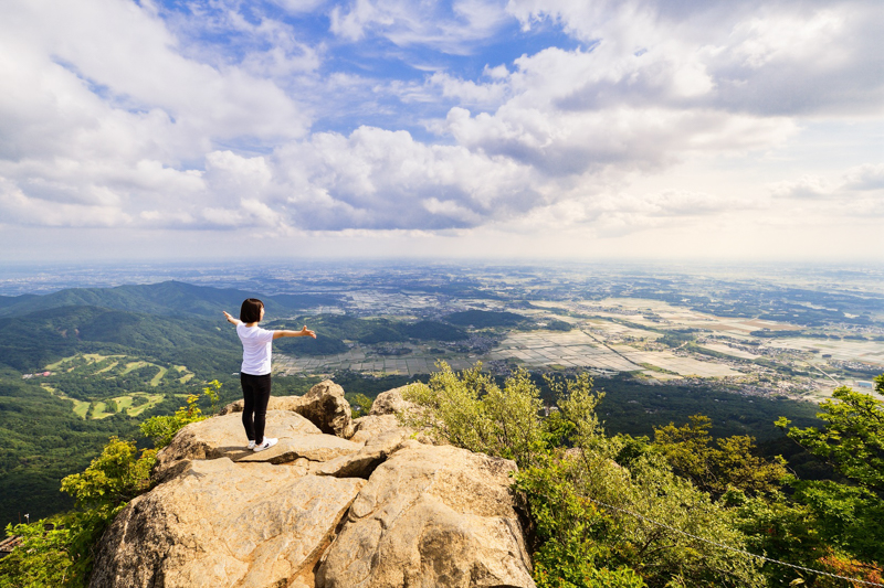 筑波山山頂からの景色