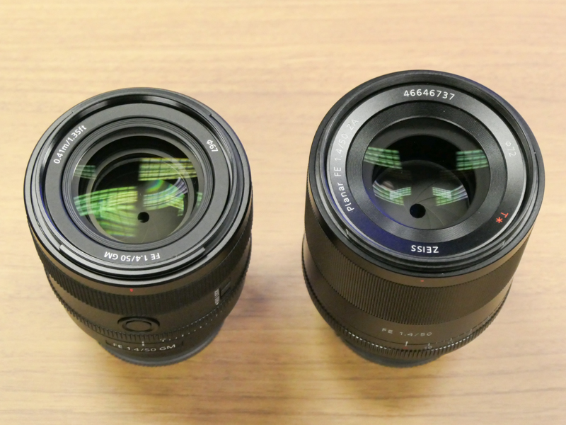 左：FE 50mm F1.4 GM　右：Planar T* FE 50mm F1.4 ZA