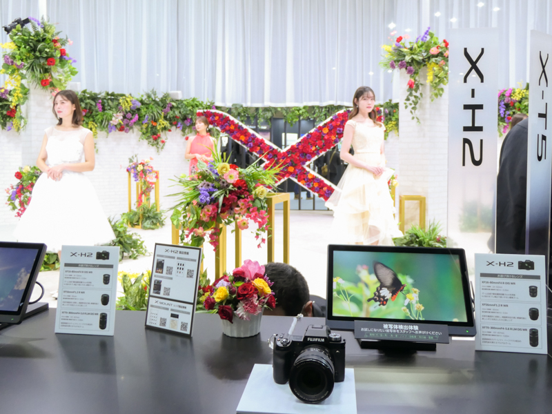 Xシリーズの撮影体験コーナー