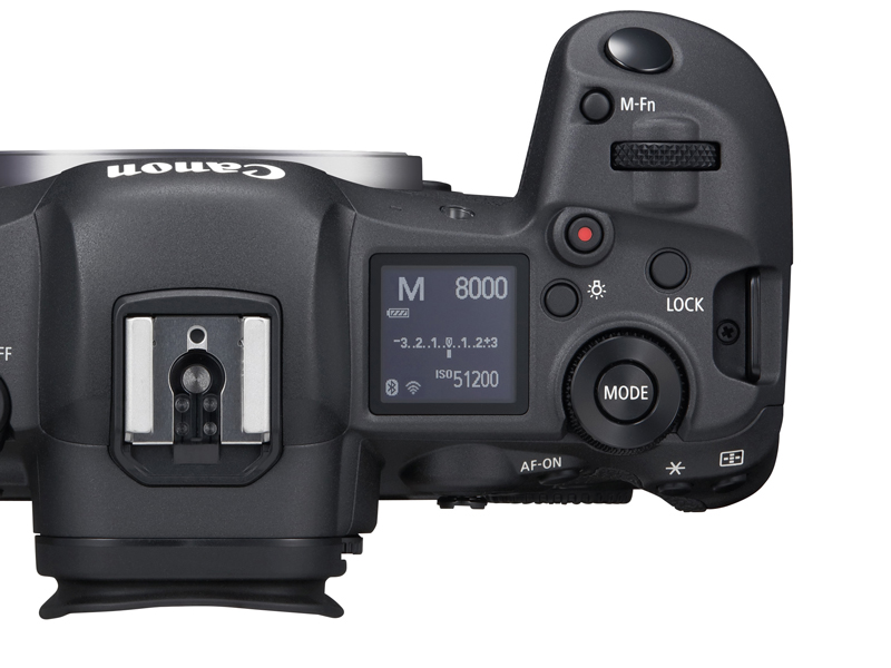 参考：EOS R5の上面ダイヤルまわり