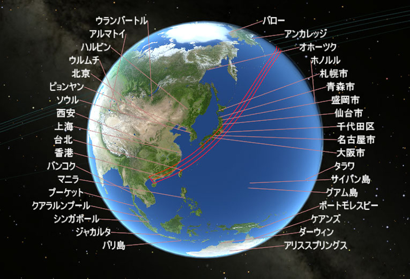 皆既日食中の日食帯