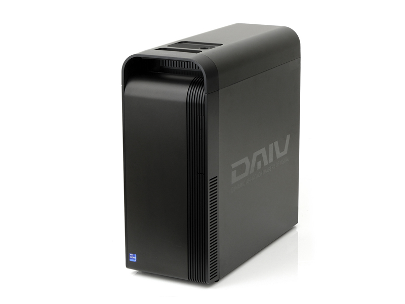 計測に使用したマウスコンピューターのDAIV DD-I9G90。CPUにインテル Core i9-13900KF プロセッサー、グラフィックスにGeForce RTX 4090を採用する