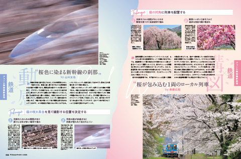 4月号は「桜の超絶技法Q&A」。定番シーンの撮り方、さまざまな被写体と
