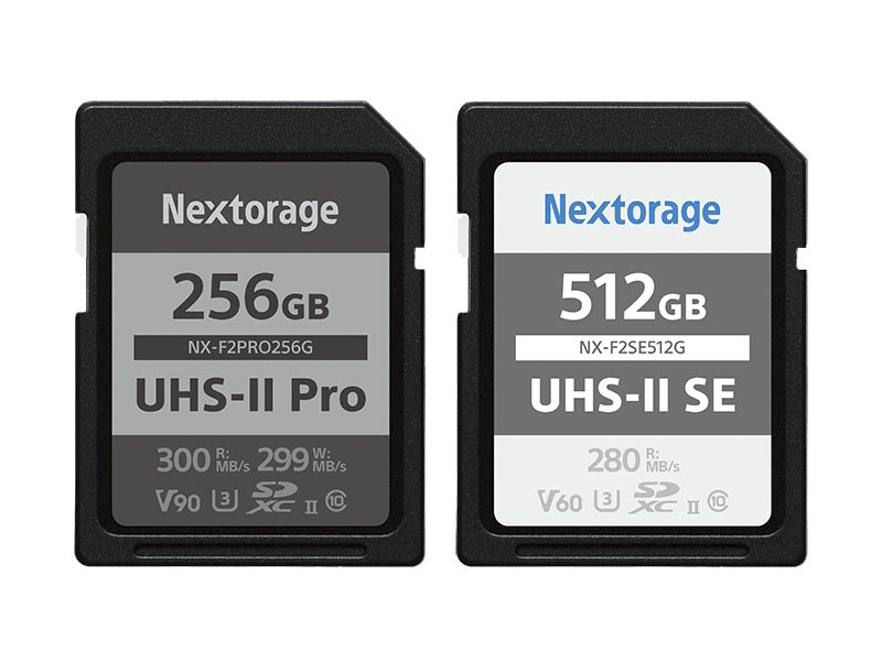 左からNX-F2PRO（256GB）、NX-F2SE（512GB）