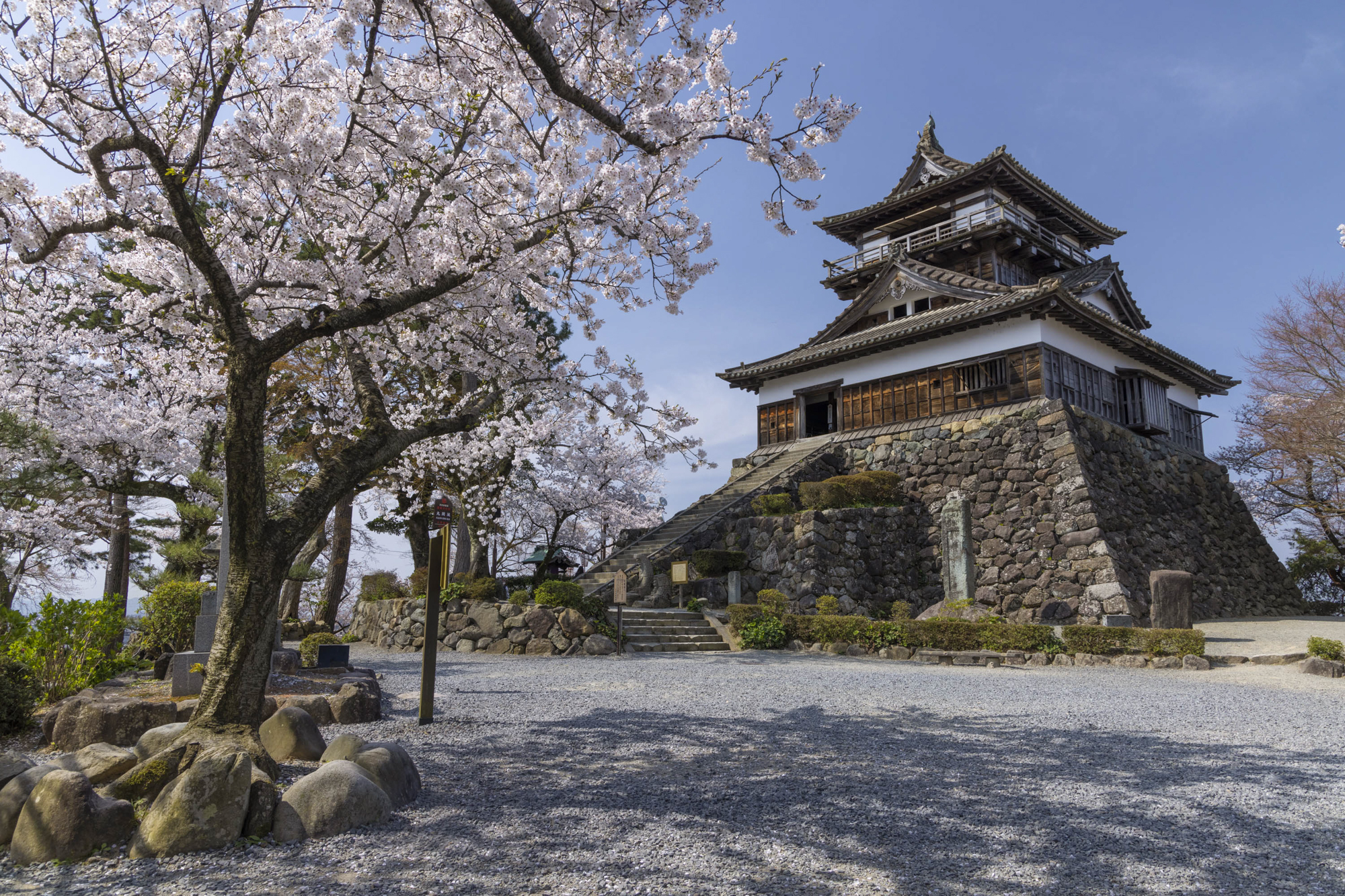 撮影地：丸岡城（福井県坂井市）撮影：館野二朗（2023年3月31日撮影）<br><span class="fnt-85">EOS 5R／RF24-105mm F4 L IS USM／24mm／マニュアル露出（1/100秒・F11）／ISO 200</span>