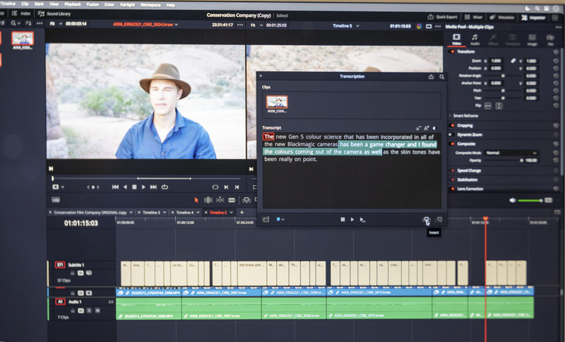 DaVinci Resolveにも文字ベースでのAI活用編集機能が搭載された。現在は英語版のみだが日本語も対応予定という