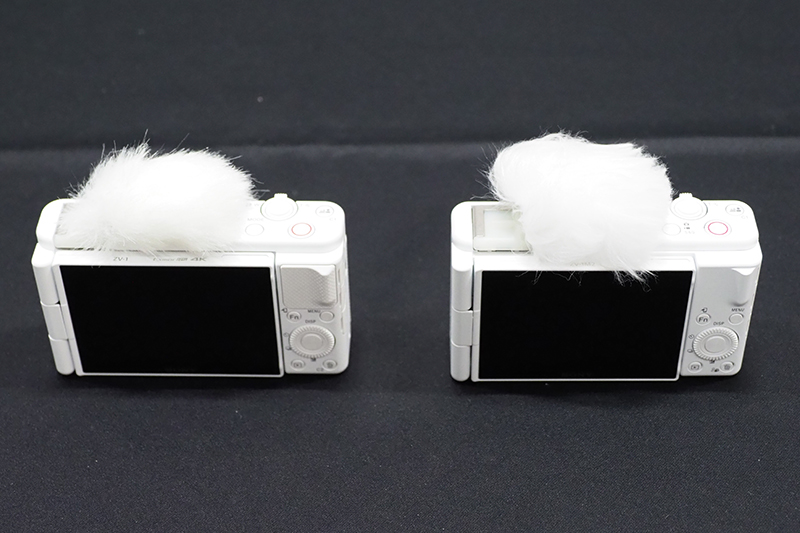 操作面に大きな変更は無し、本体素材に再生材を使用しているため、グリップなどが少し異なる