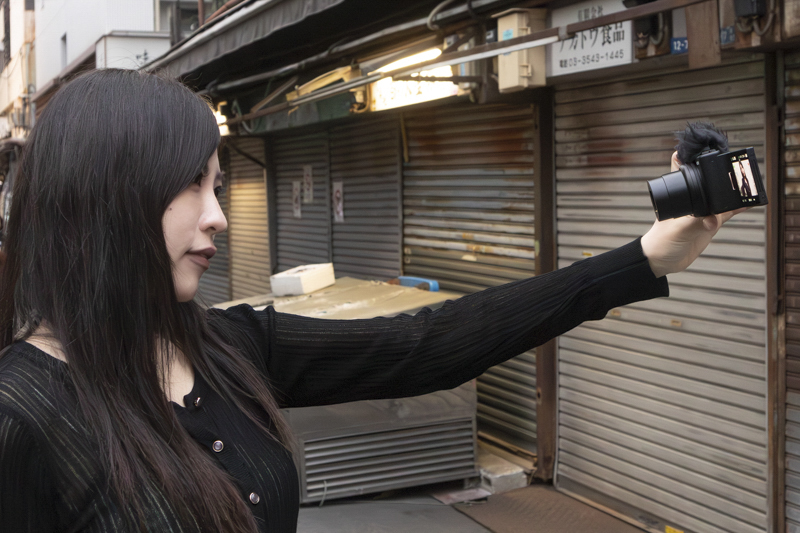 自撮り時のイメージ