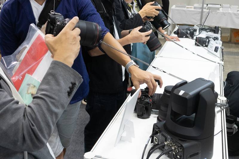 EOS Rシリーズをメインにしたハンズオンコーナー