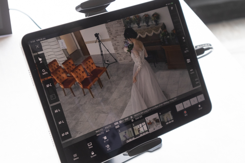 別のカメラに切り換えたところ