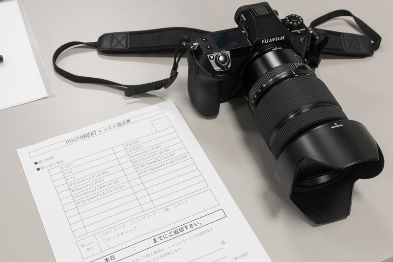 レンズも各種の中から選べる