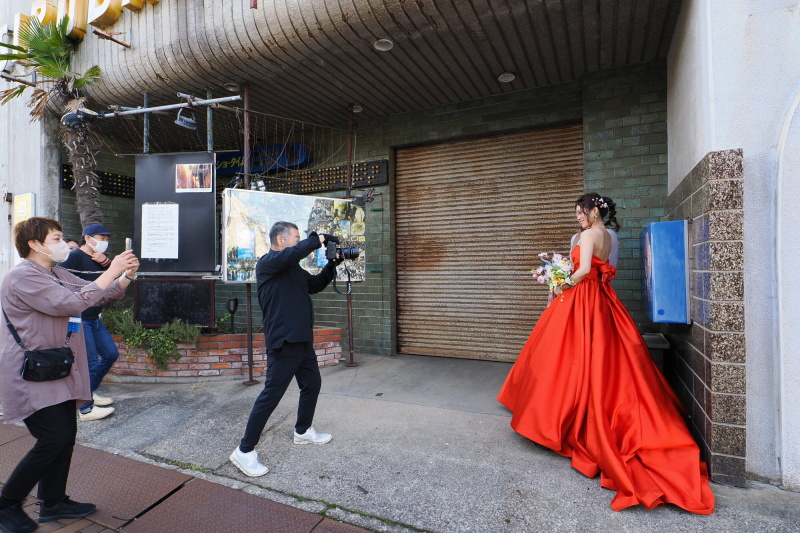 ついつい僕もモデルさんを撮影。一瞬だったが楽しい時間だった