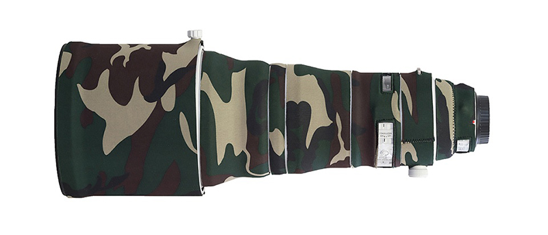 LensCoat製レンズカバー（フォレストグリーン・ウッドランドカモ）