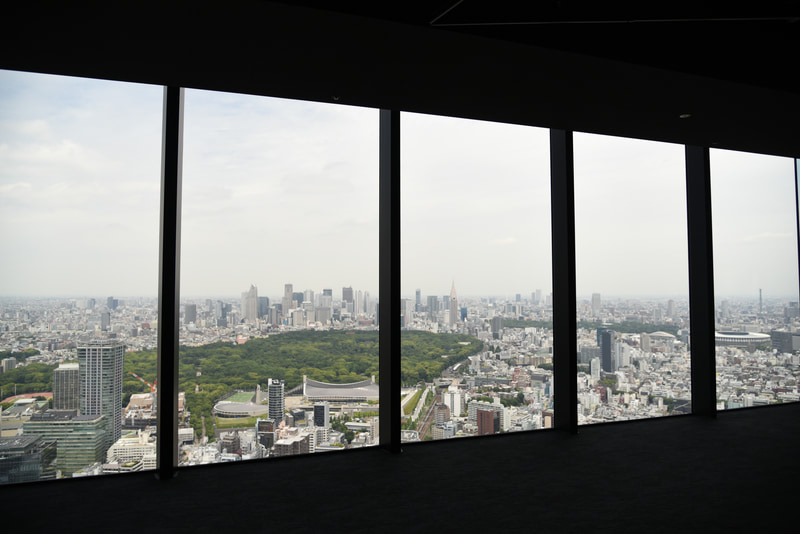 展望回廊からは、東京が一望できる