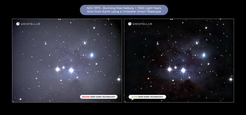 サンプル画像。右が「Deep Dark Technology」を利用した画像