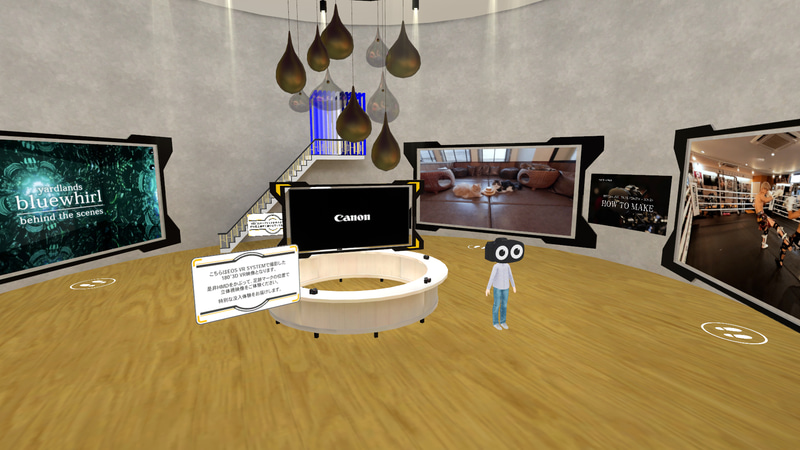 1Fエリアとスタッフ接客アバター