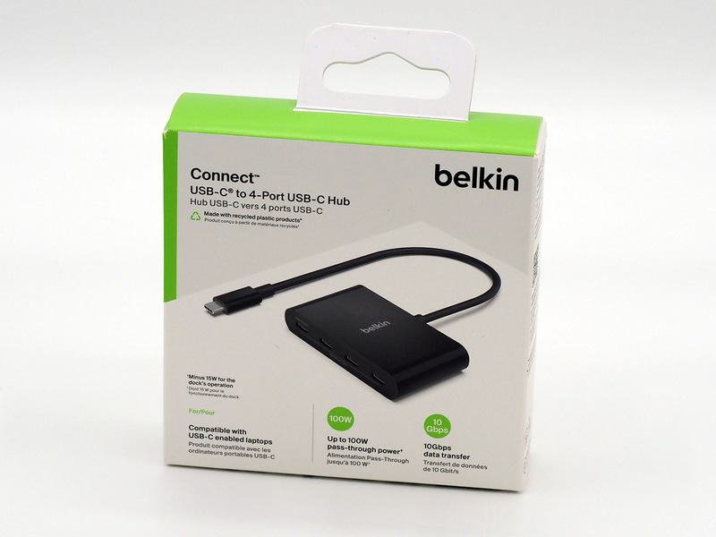 USB-C to 4ポートUSB-Cハブ（AVC018）のパッケージ