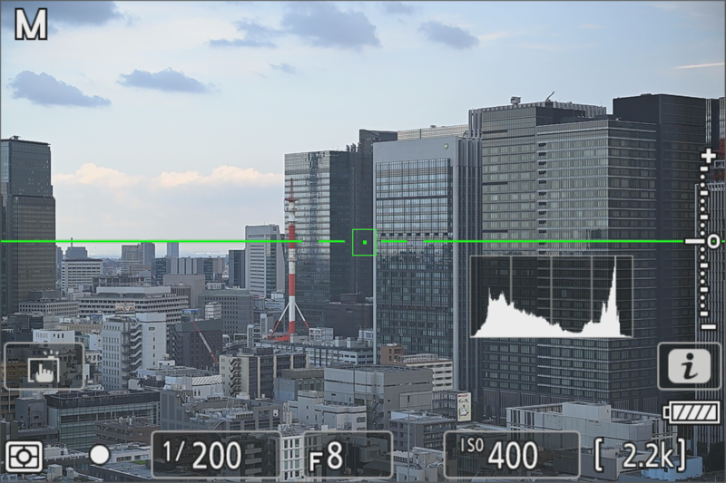 参考：露出設定はそのまま、階調モードを「SDR」に切り換えたところ