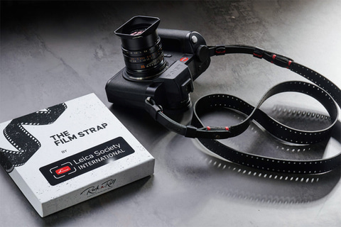 【Leica】カメラストラップ レザーキャリングストラップ ブラック（LEICAロゴ） / ライカ