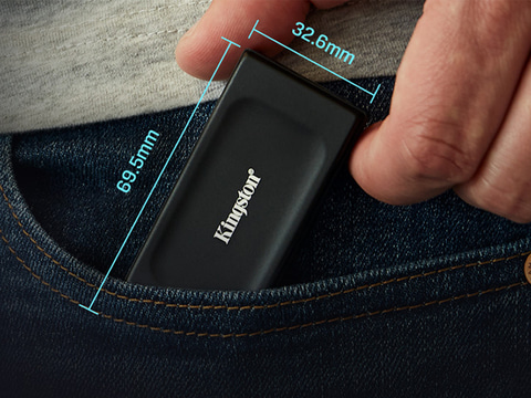 キングストンテクノロジー Kingston 外付け SSD 2000GB 2TB USB3.2 Gen2 読出最大1050MB/秒 ポータブル SXS1000/2000G 5年送料無料