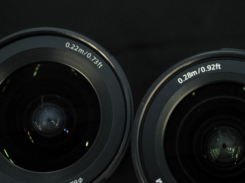 左からFE 16-35mm F2.8 GM II、FE 16-35mm F2.8 GM