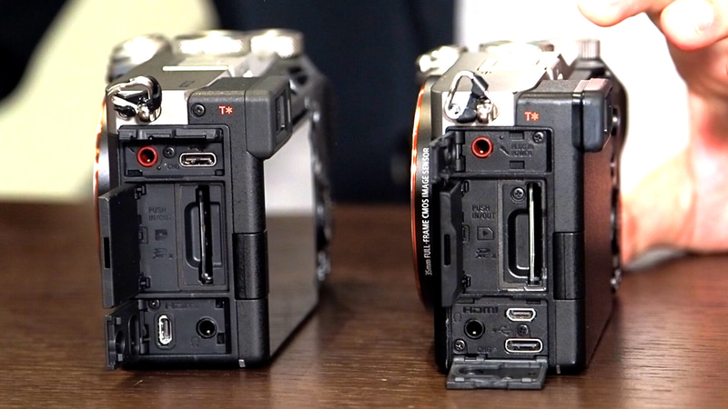 左が「α7C II」、右が「α7C」