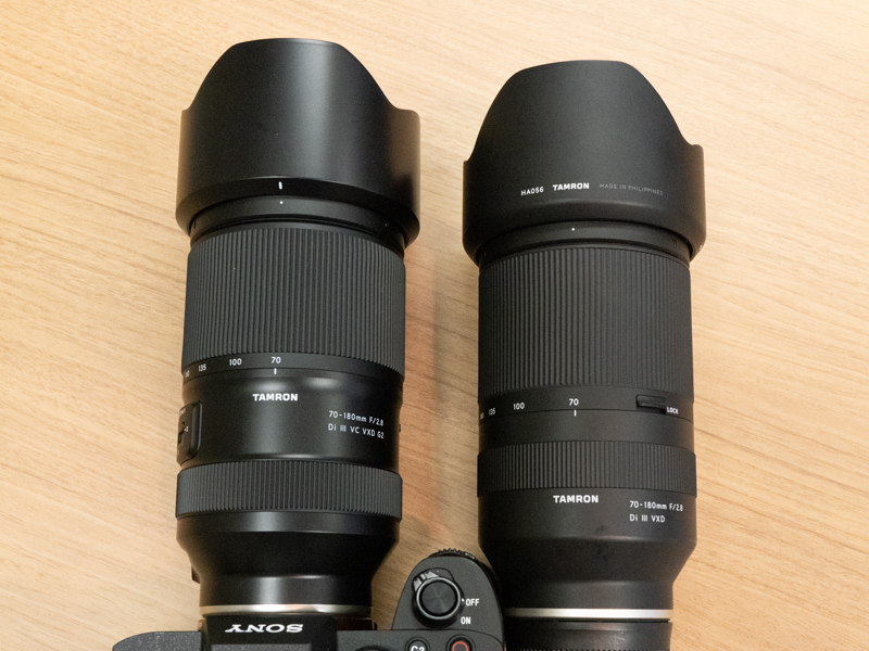 従来モデルとの比較　左：新モデル　右：従来モデル