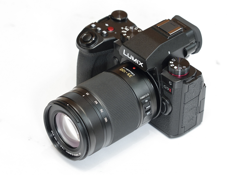 LUMIX G9PROII。同時発表のLEICA DG VARIO-ELMARIT 35-100mm / F2.8 / POWER O.I.S.を装着