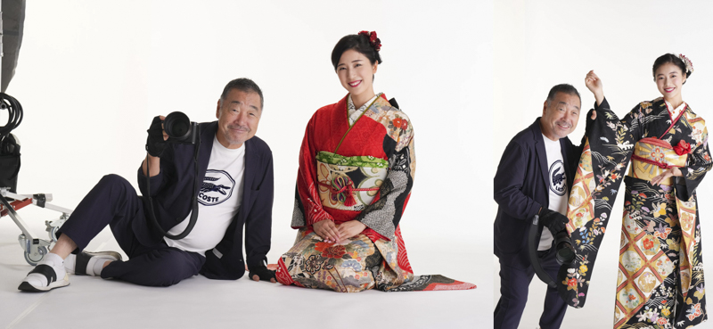 （左）竹内茉音ちゃんと（右）矢崎希菜さんと