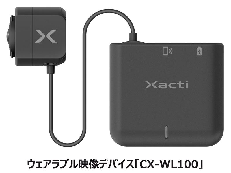 ウェアラブルライブ映像デバイス「CX-WL100」