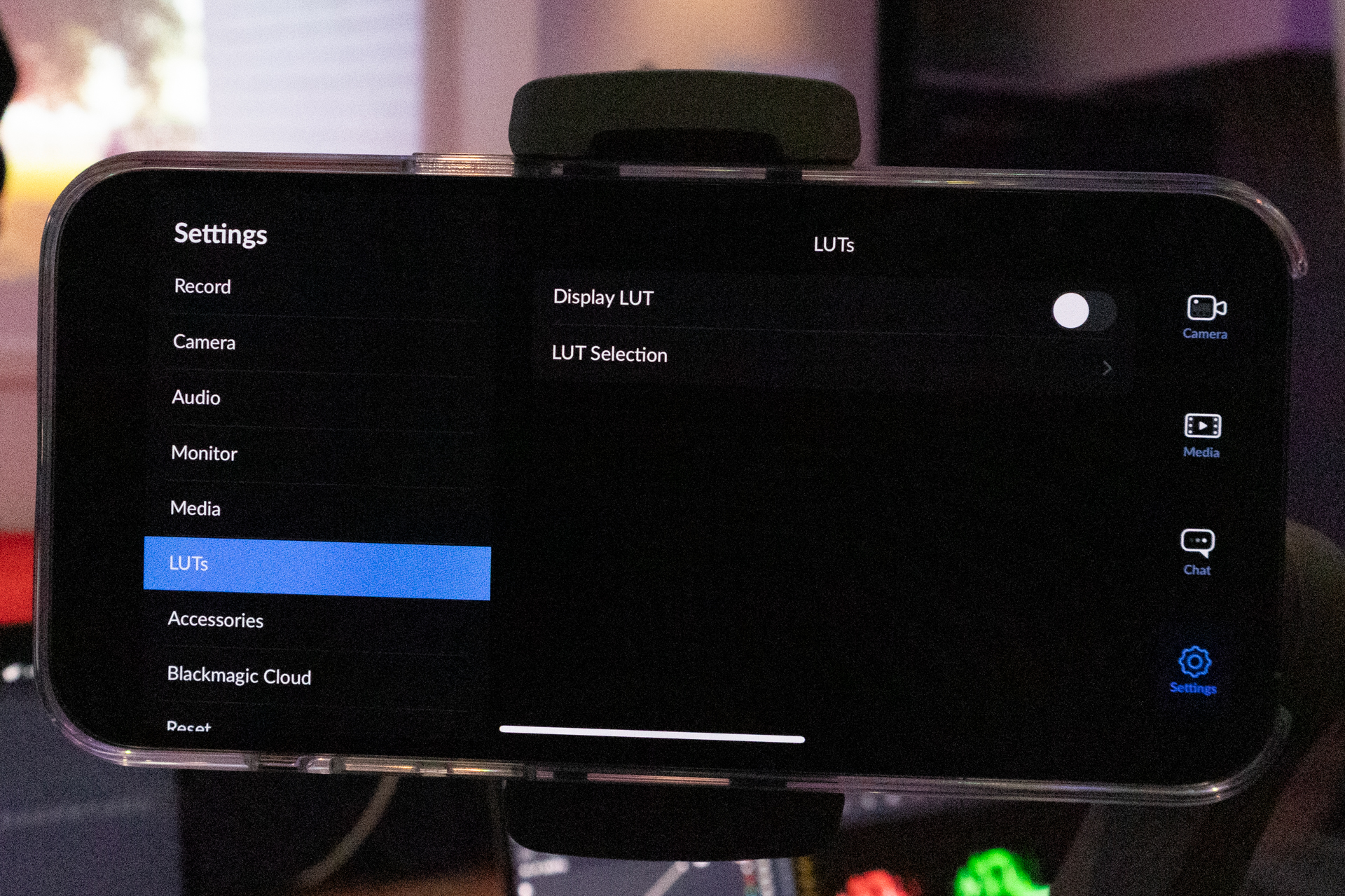 LUTファイルの読込や適用にも対応している