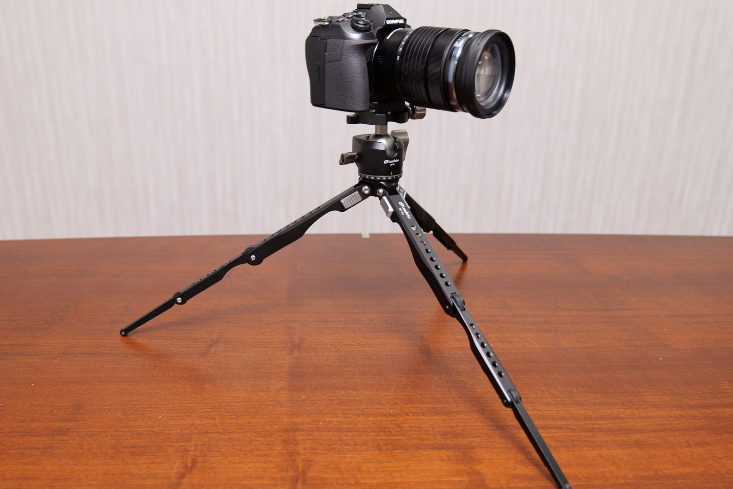 関節部を伸ばした状態にすれば、安定感に不安は感じられない