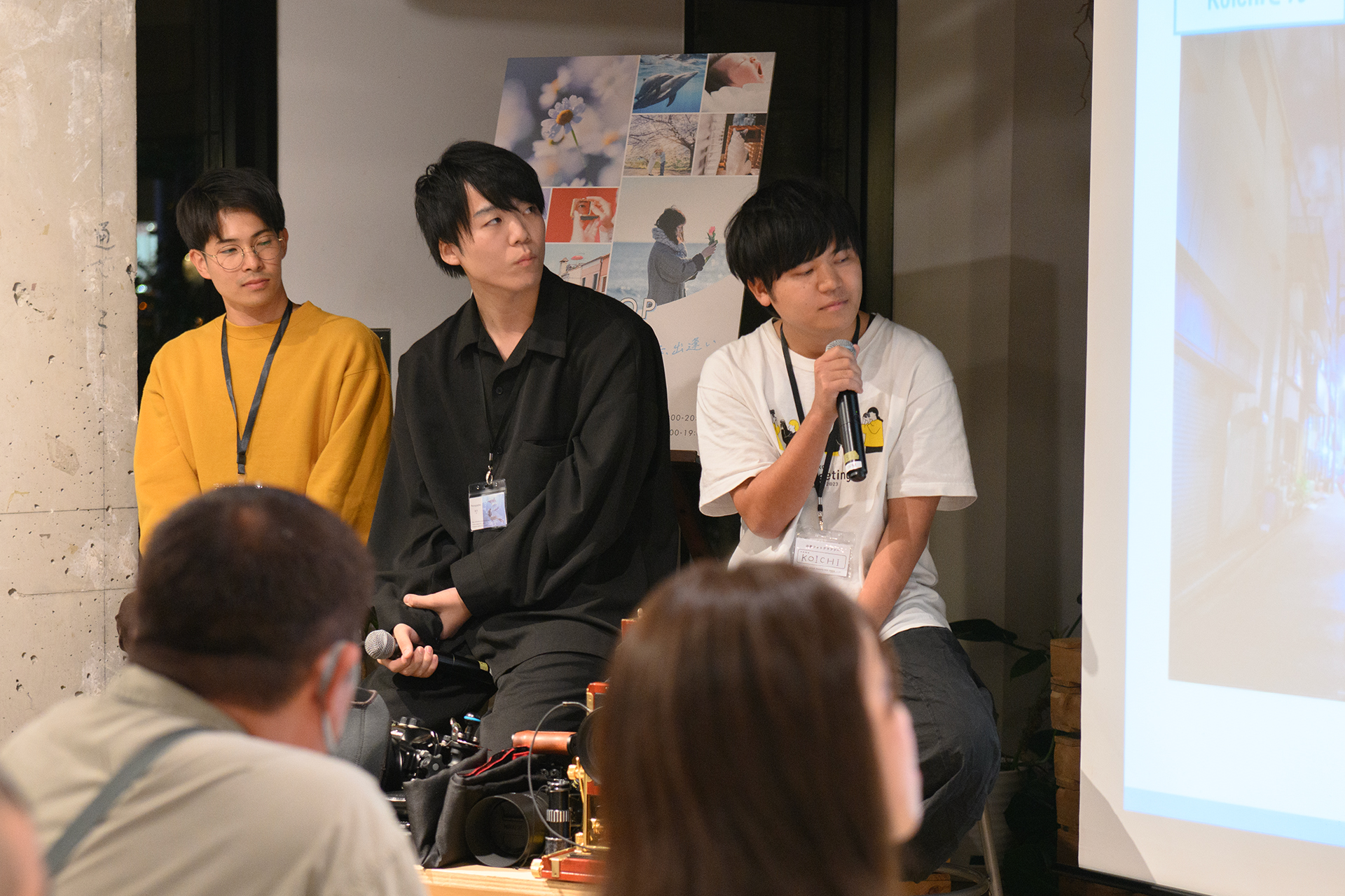 左からtomosaki氏、あき氏、Koichi氏