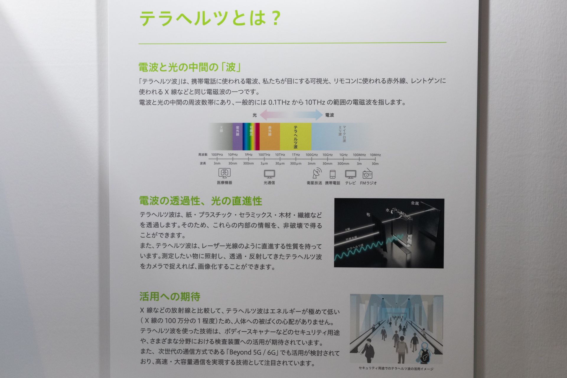 テラヘルツ波の性質