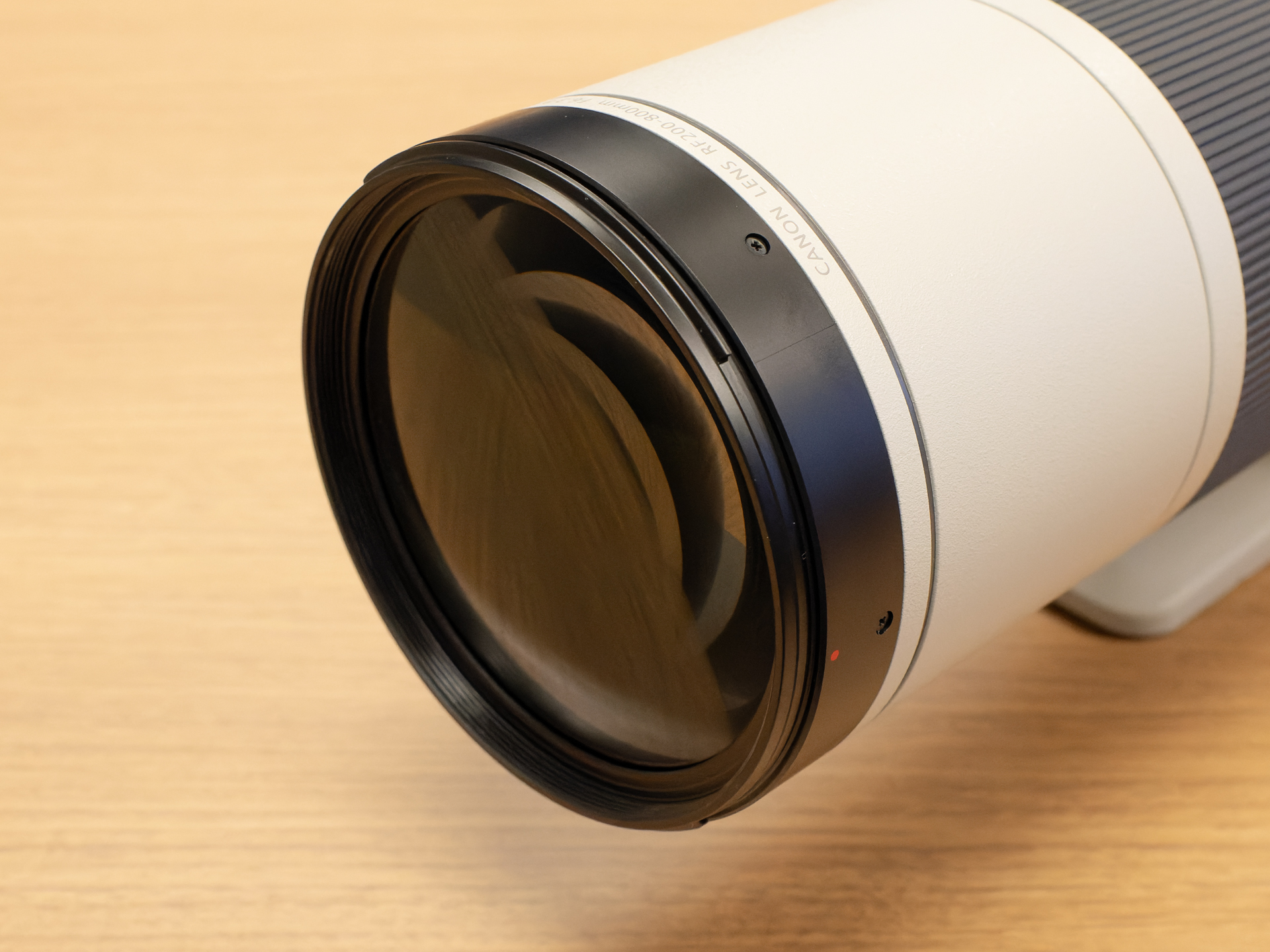 前面に95mmのフィルターが付けられる