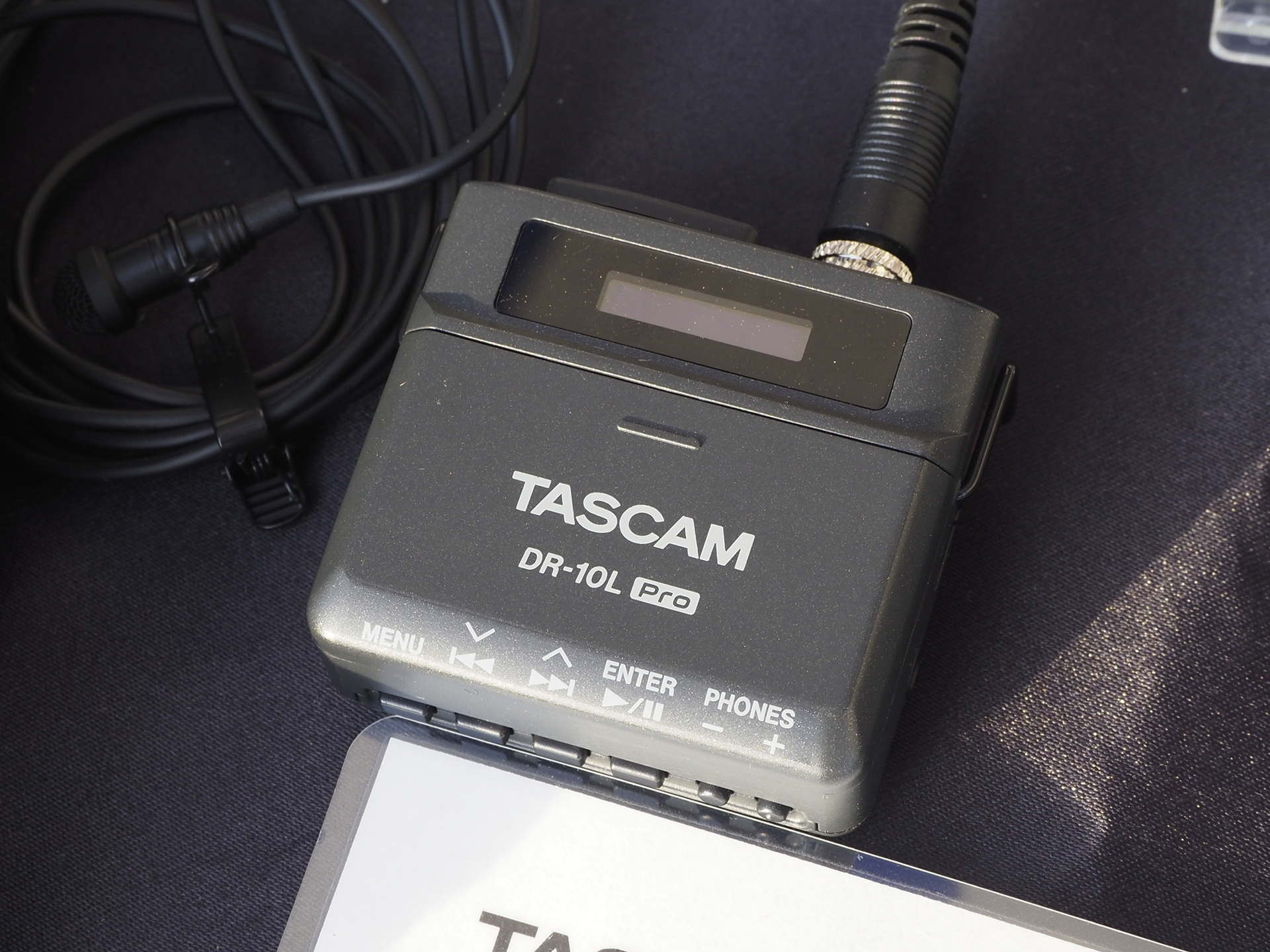 新製品のピンマイク フィールドレコーダー「DR-10L Pro」